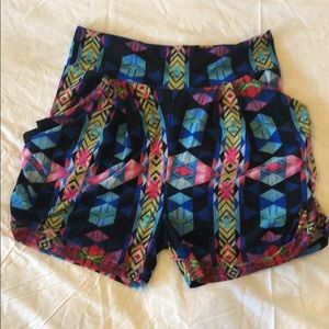 Cute Printed Side Scrunch Shorts